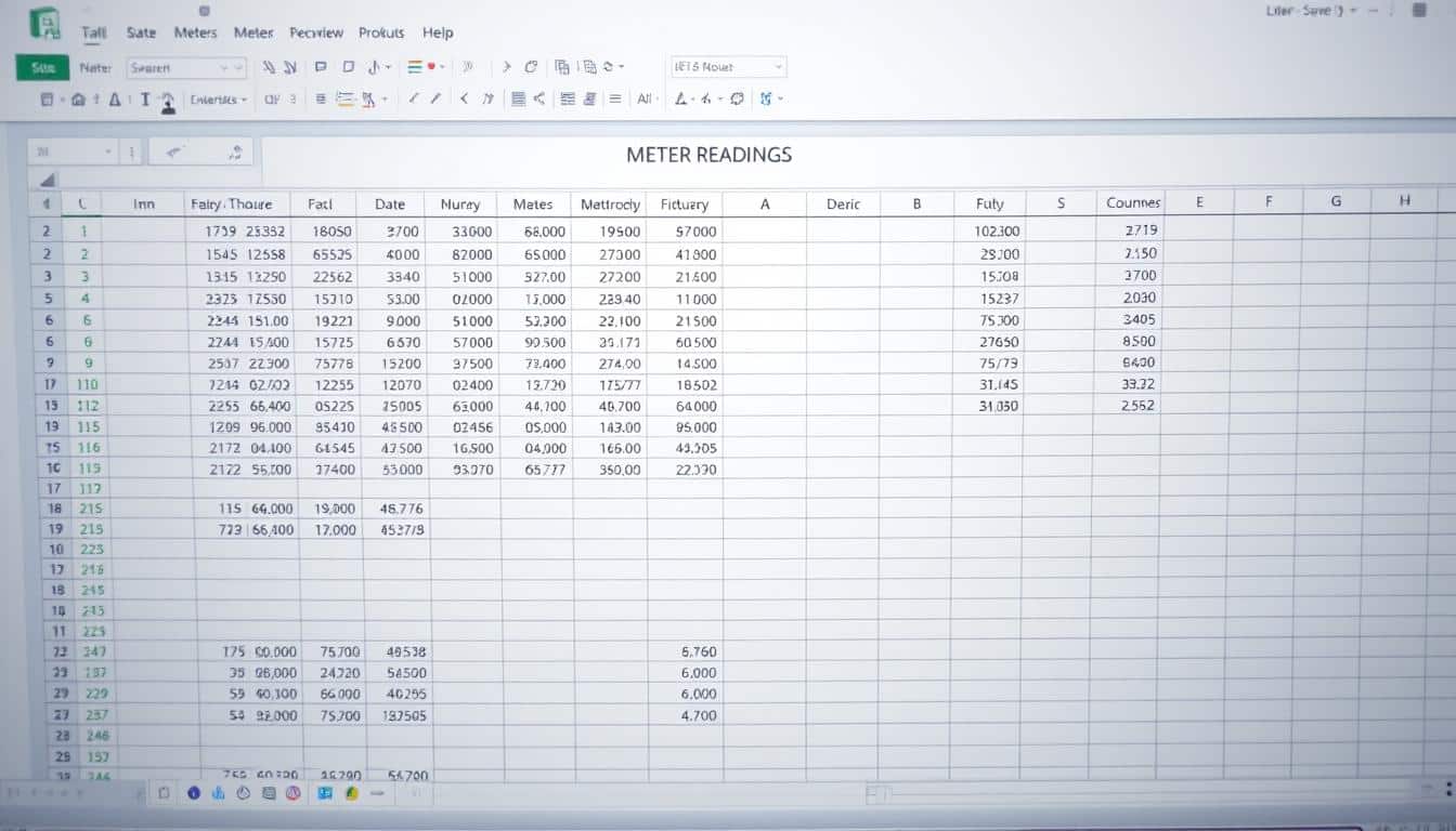 Zählerstände Excel-Vorlage