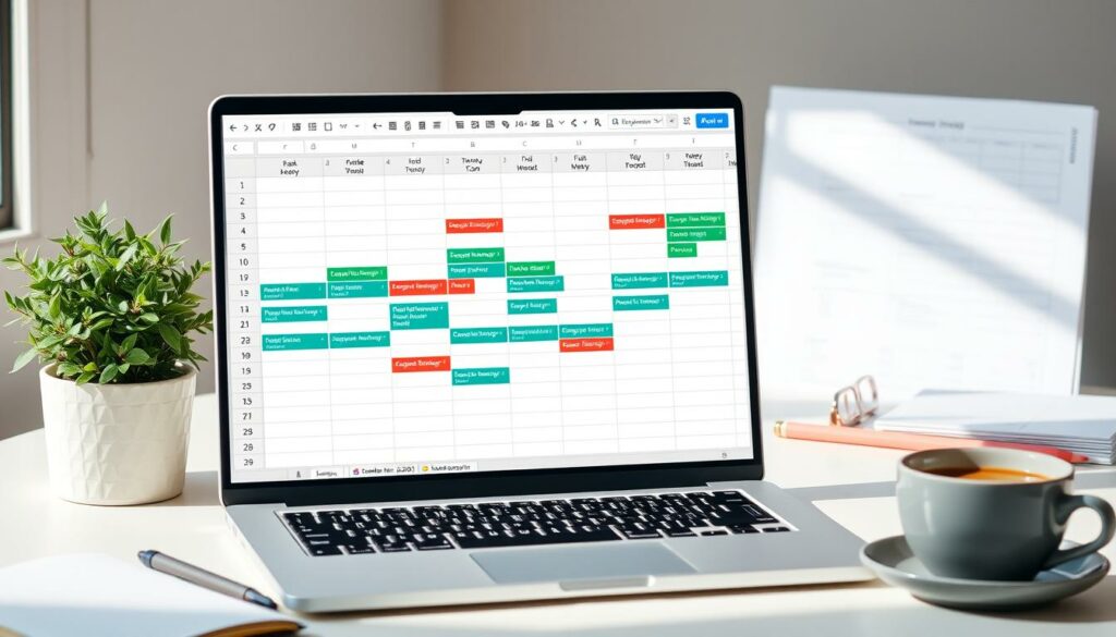 Zeitplan Excel Vorlage