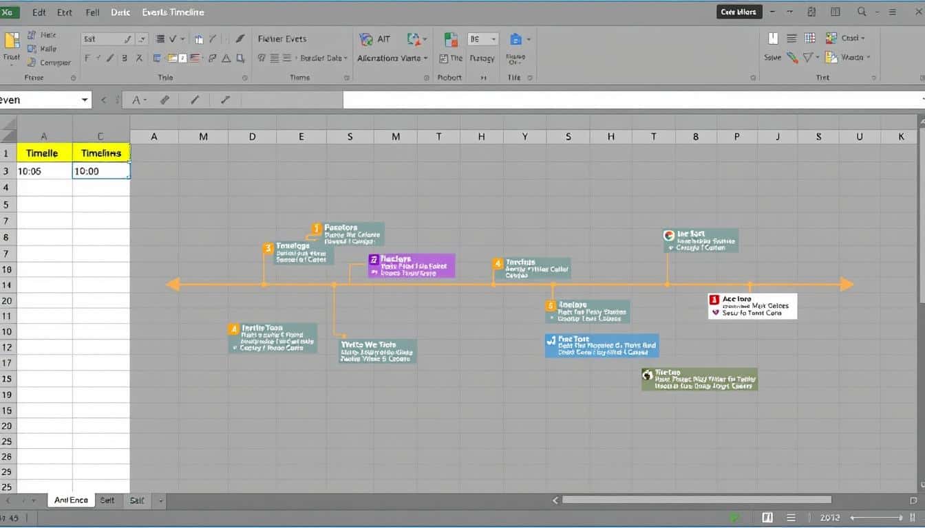 Zeitstrahl Excel Vorlage