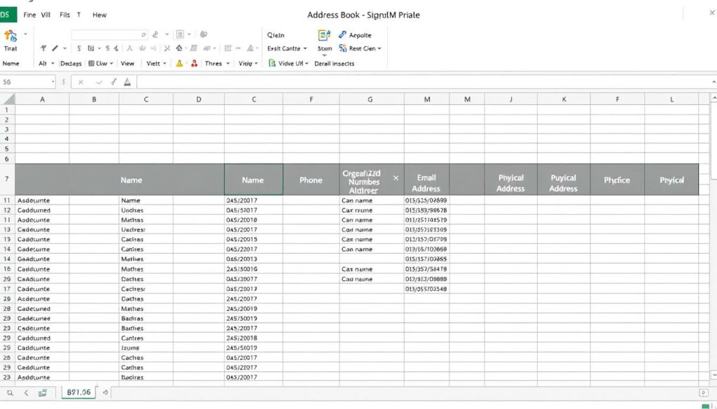 Adressen Excel Vorlage kostenlos downloaden