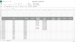 Adressen Excel Vorlage kostenlos downloaden