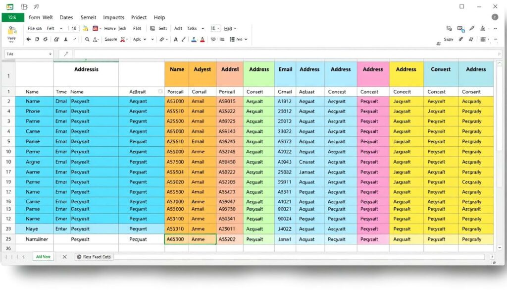 Adressliste Excel Vorlage kostenlos downloaden