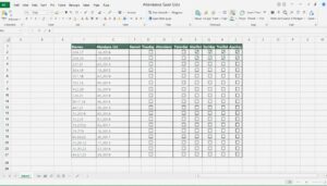 Anwesenheitsliste Excel Vorlage hier kostenlos downloaden