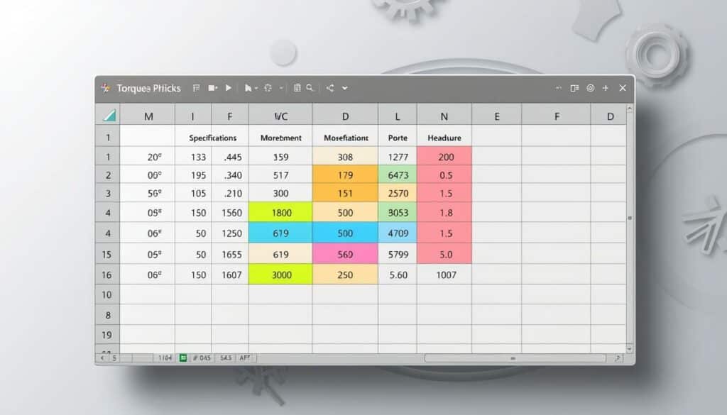 Anzugsdrehmoment Excel Vorlage