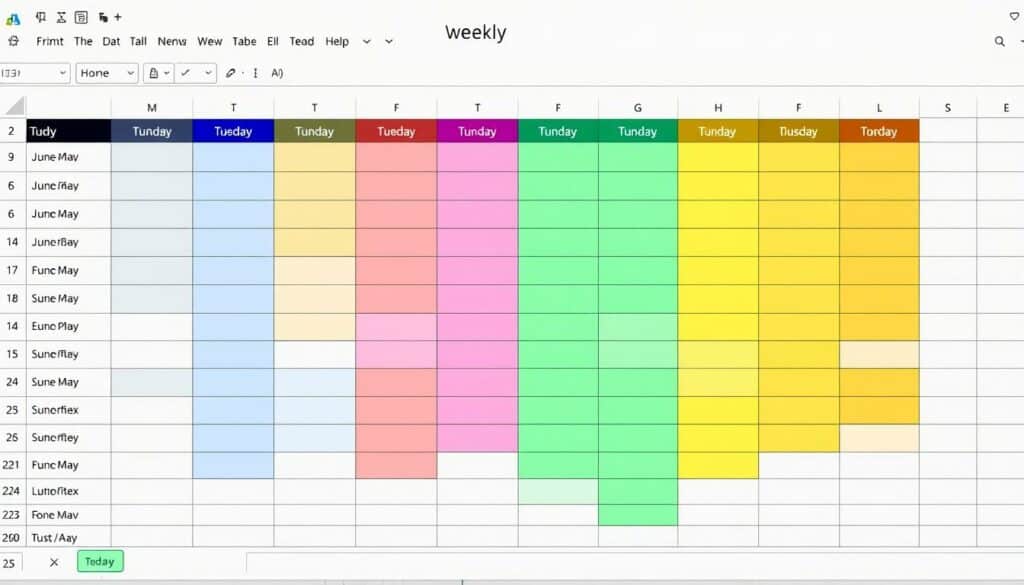 Arbeitsplan Wochenplan Excel Vorlage hier kostenlos downloaden