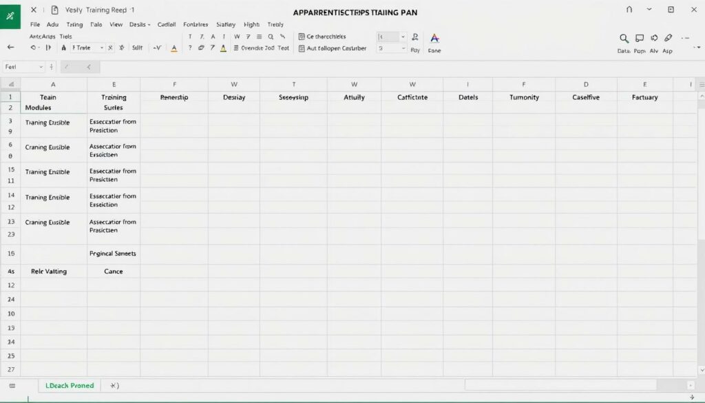 Ausbildungsplan Excel Vorlage hier kostenlos downloaden