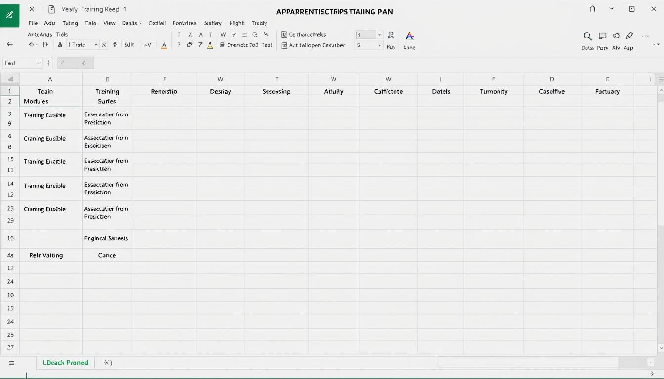 Ausbildungsplan Excel Vorlage hier kostenlos downloaden