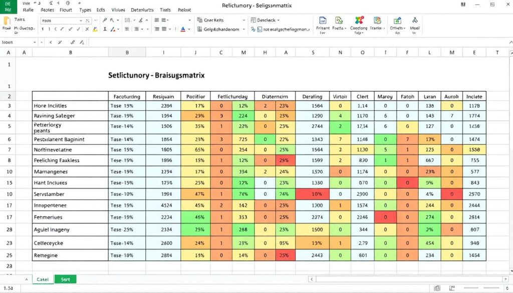 Bewertungsmatrix Excel Vorlage hier kostenlos downloaden