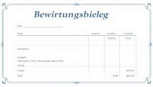 Bewirtungsbeleg Excel Vorlage hier kostenlos downloaden