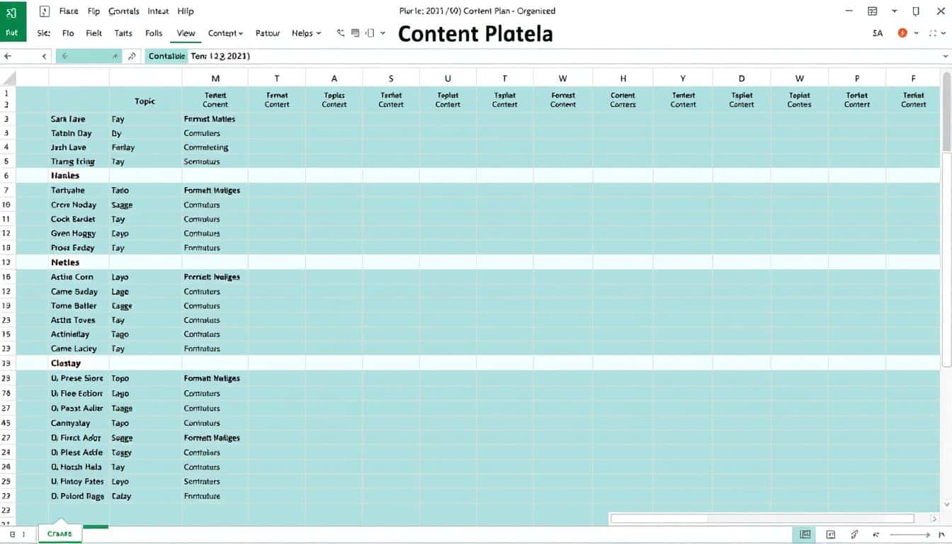 Content Plan Excel Vorlage hier kostenlos downloaden