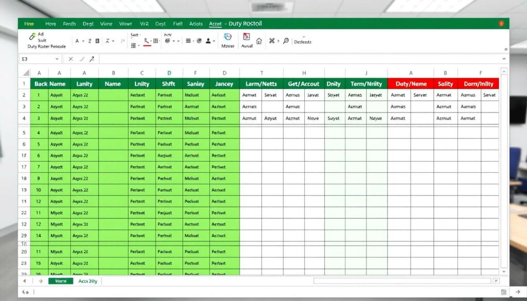 Dienstplan Tabelle Excel Vorlage hier kostenlos downloaden