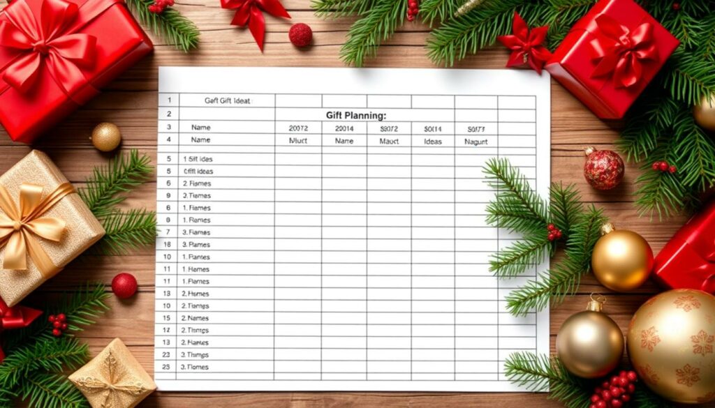 Einkaufsliste Geschenke Excel Vorlage