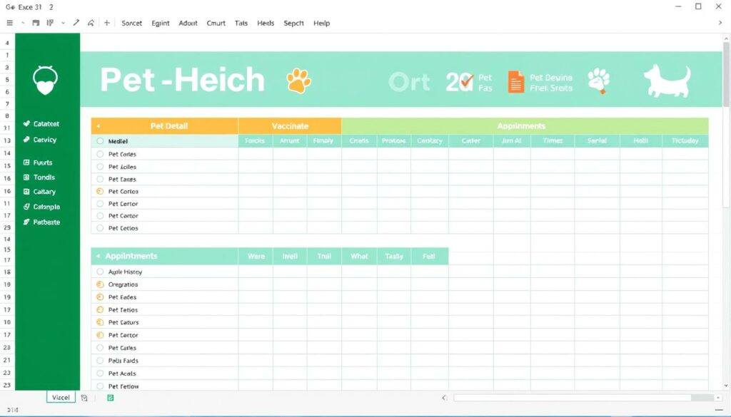 Excel Vorlage Haustier
