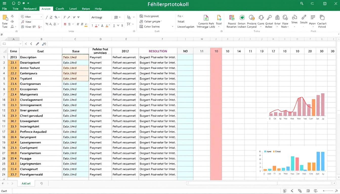 Fehlerprotokoll Excel Vorlage hier kostenlos downloaden