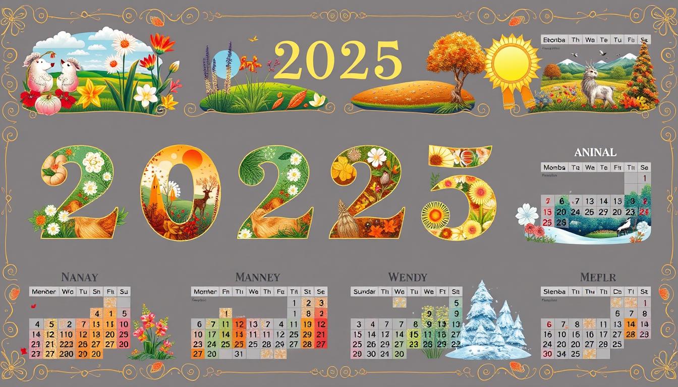 Jahreskalender 2025 Excel Vorlage