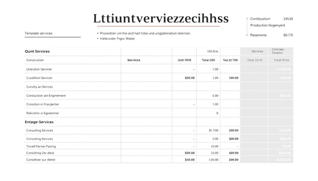 Leistungsverzeichnis Excel Vorlage hier kostenlos downloaden