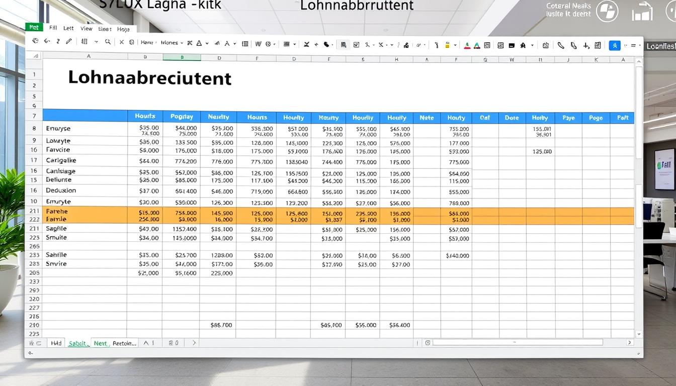 Lohnabrechnung Excel Vorlage hier kostenlos downloaden