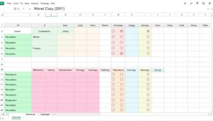 Medikamentenplan Excel Vorlage