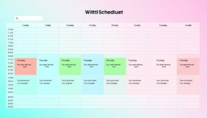 Monatsdienstplan Excel Vorlage