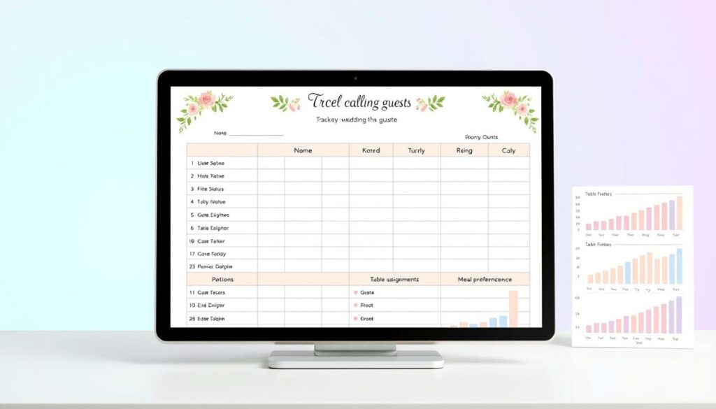 Nachverfolgung Hochzeitsgaste Excel Vorlage