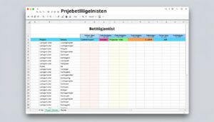 Projektbeteiligtenliste Excel Vorlage hier kostenlos downloaden