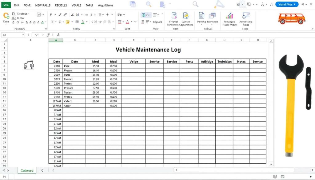 Protokoll Fahrzeugwartung Excel Vorlage