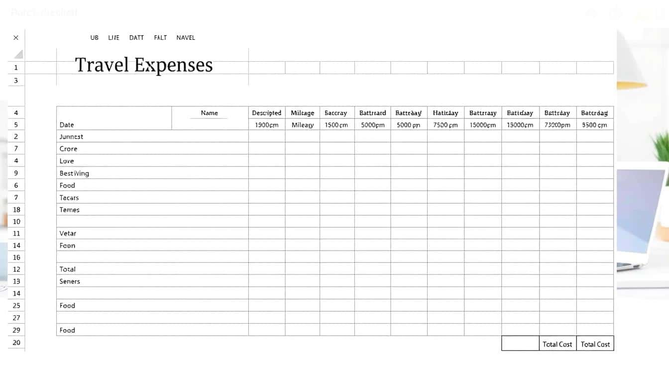 Reisekosten Excel Vorlage