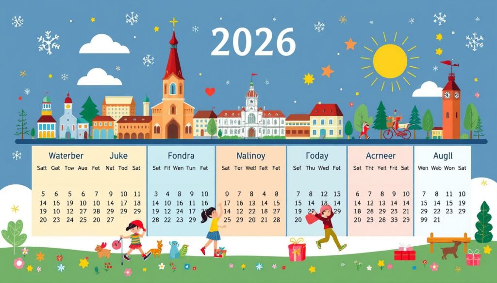 Schulferien Kalender 2026 Saarland Excel Vorlage