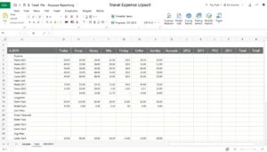 Spesenabrechnung Excel Vorlage Download