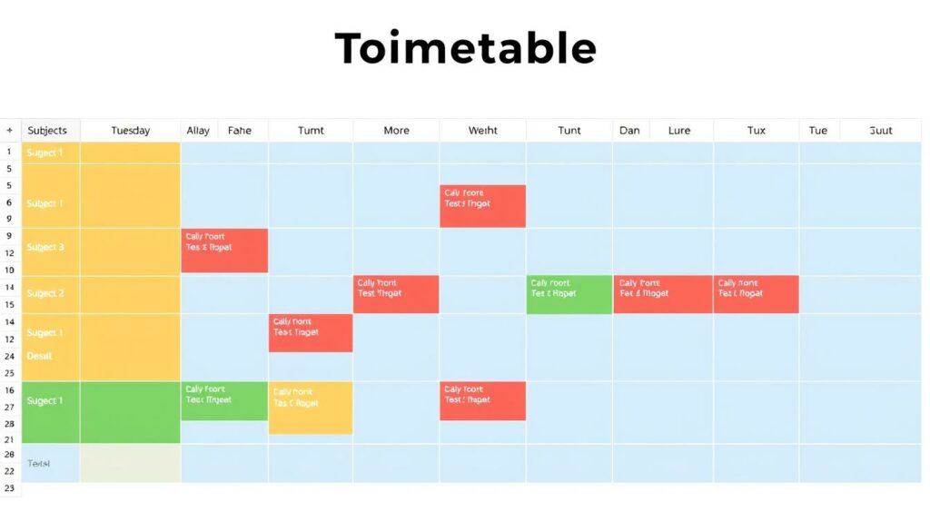 Stundenplan Excel Vorlage hier kostenlos downloaden