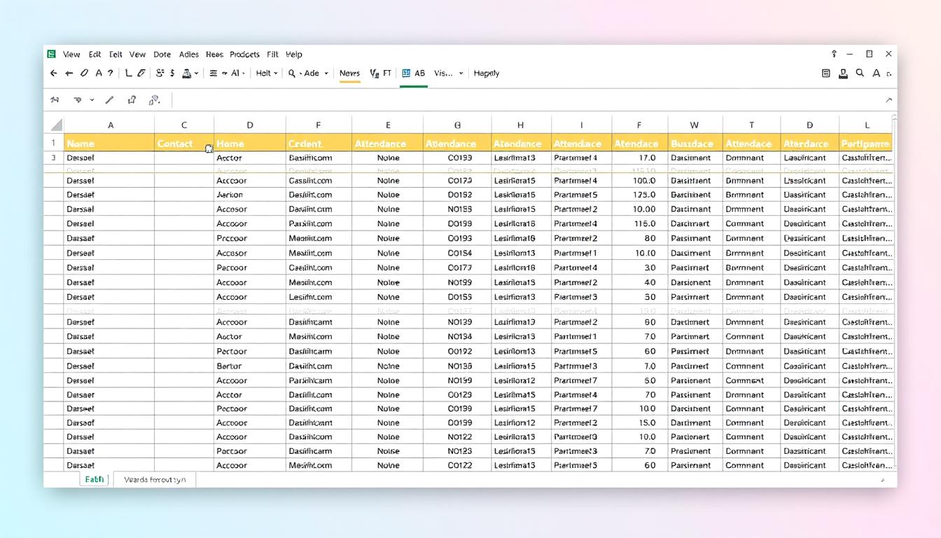 Teilnehmerliste Excel Vorlage hier kostenlos downloaden