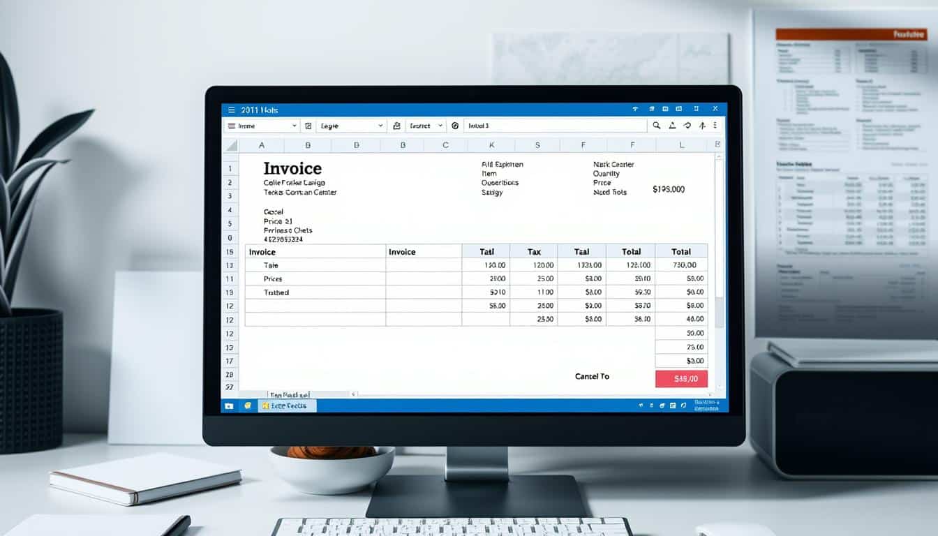 Verkaufsrechnung mit Steuern Excel Vorlage