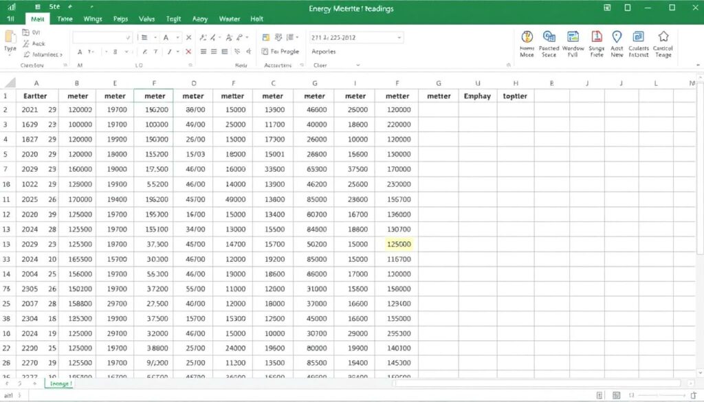 Zählerstände Excel Vorlage hier kostenlos downloaden