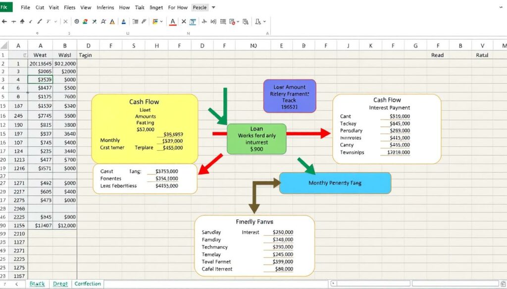 Zahlungsstrom Diagramm Excel