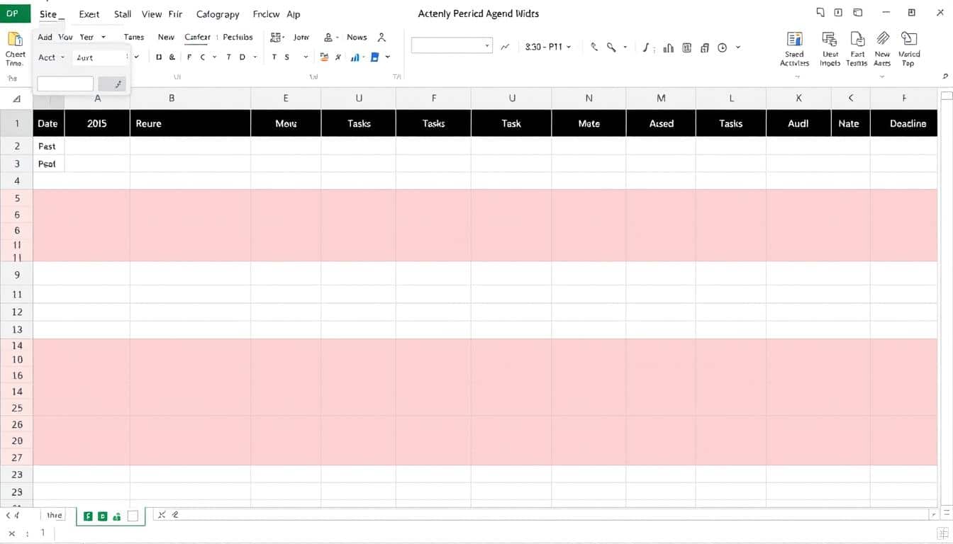 Agenda Excel Vorlage hier kostenlos downloaden