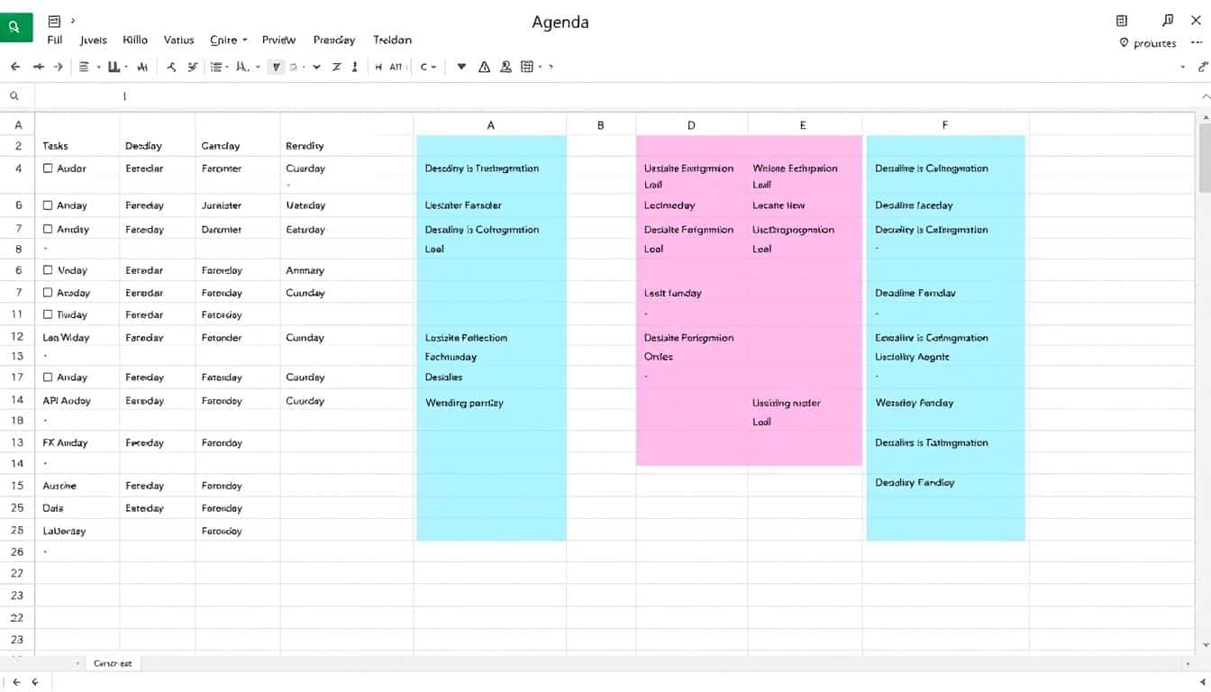 Agenda Excel Vorlage hier kostenlos downloaden