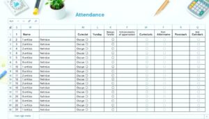 Anwesenheitsliste Excel Vorlage hier kostenlos downloaden