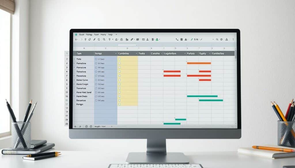 Aufgabenplanung Excel Vorlage hier kostenlos downloaden