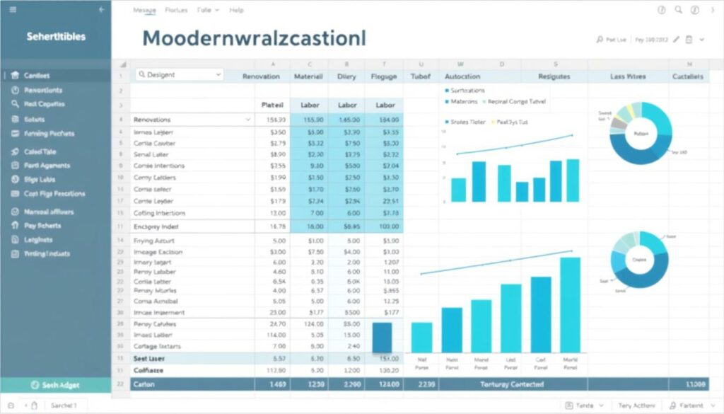 Aufstellung Modernisierungskosten Excel Vorlage hier kostenlos downloaden