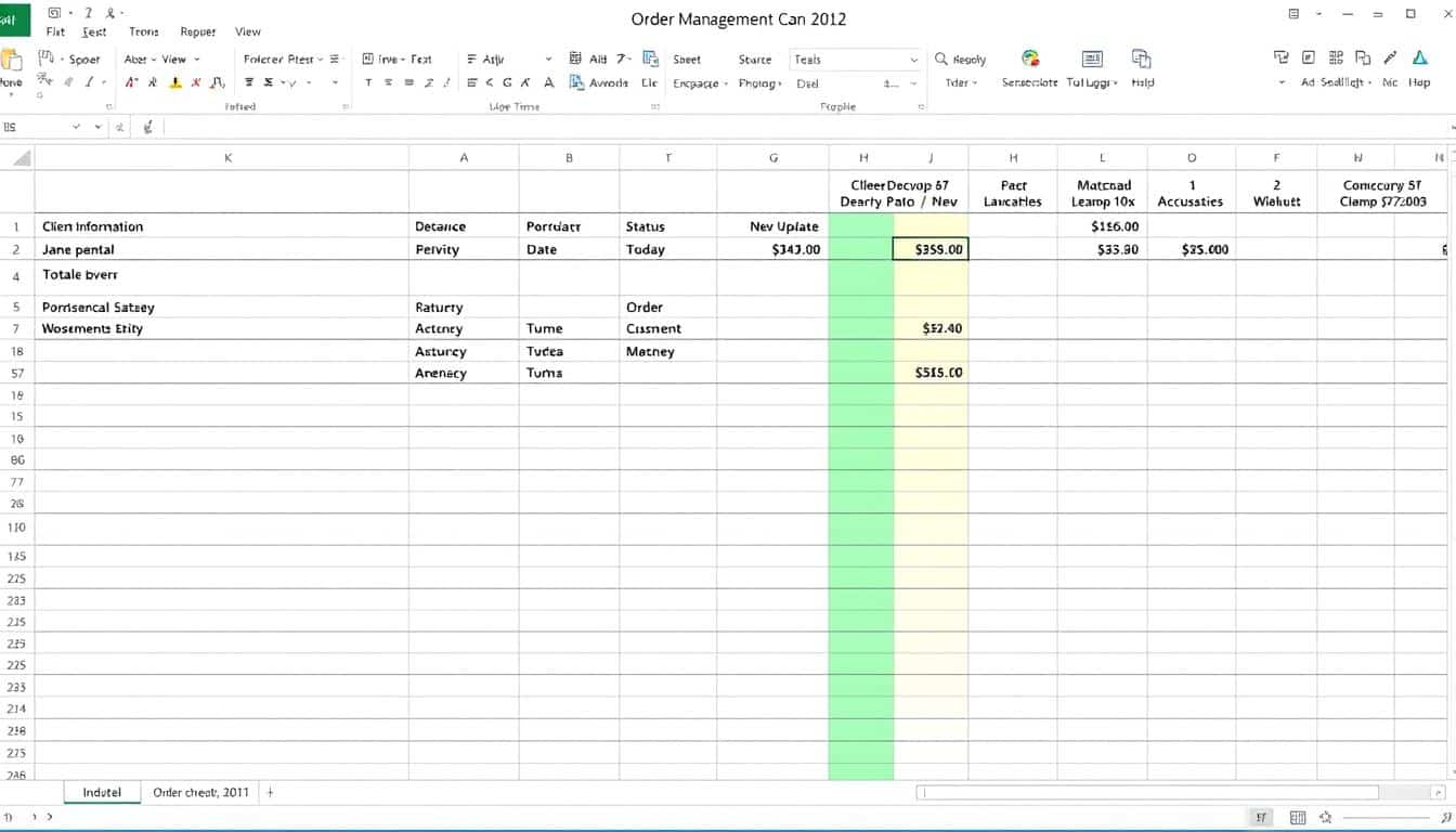 Auftragsverwaltung Excel Vorlage hier kostenlos downloaden