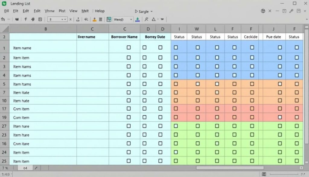 Ausleihliste Excel Vorlage hier kostenlos downloaden