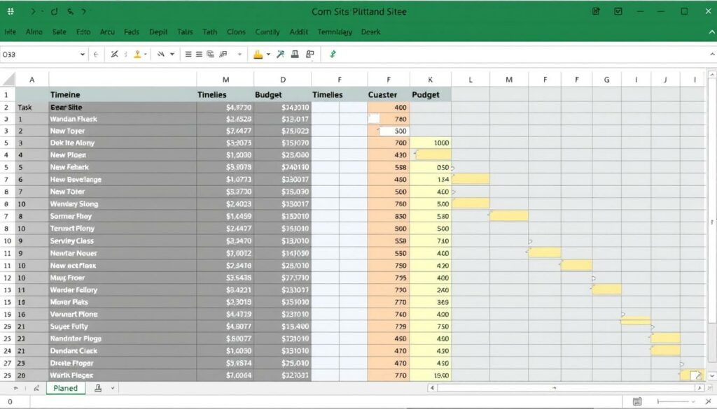 Baustellenplanung Excel Vorlage hier kostenlos downloaden