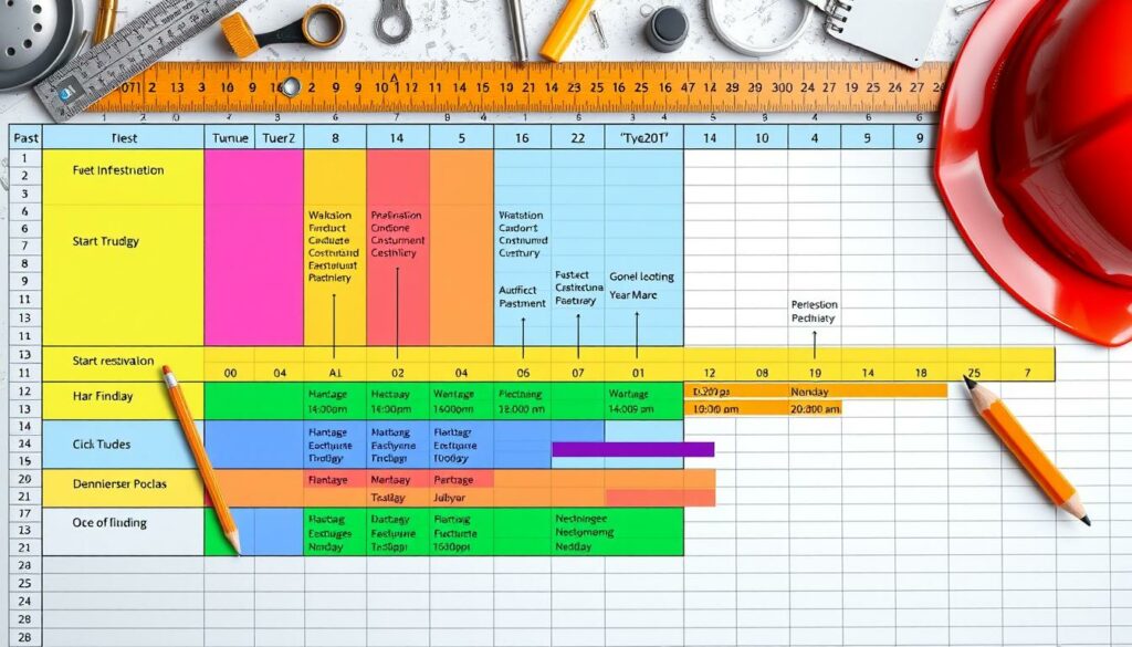 Bauzeitenplan Excel Vorlage hier kostenlos downloaden