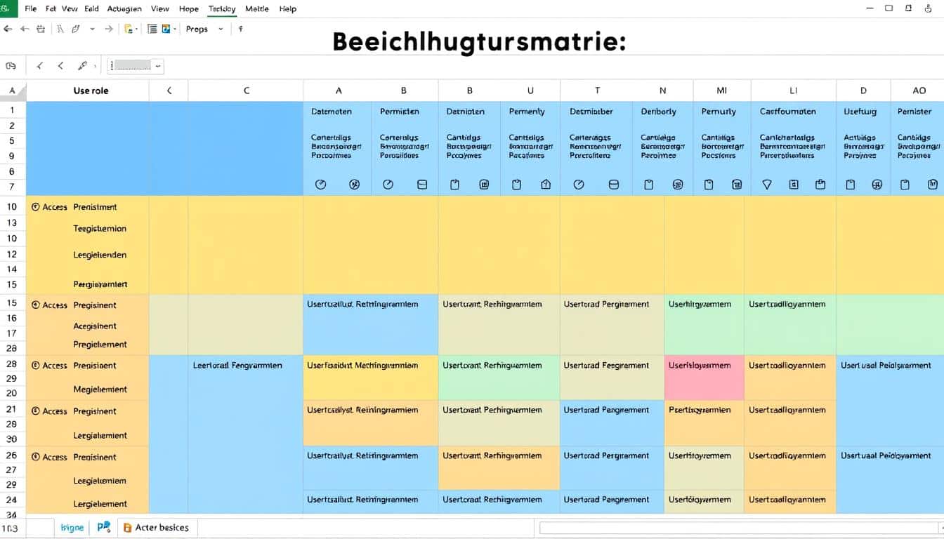 Berechtigungsmatrix Excel Vorlage hier kostenlos downloaden