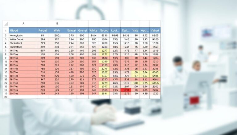 Blutwerte Tabelle Excel Vorlage kostenlos downloaden