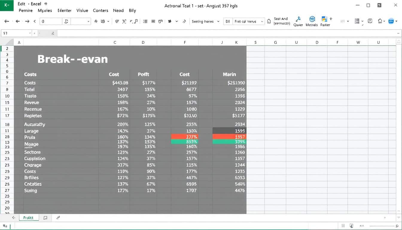 Break Even Point Excel Vorlage hier kostenlos downloaden