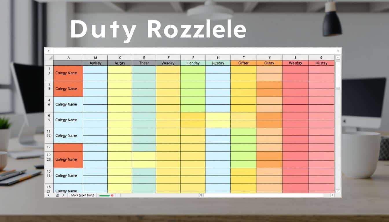 Dienstplan erstellen Excel Vorlage hier kostenlos downloaden