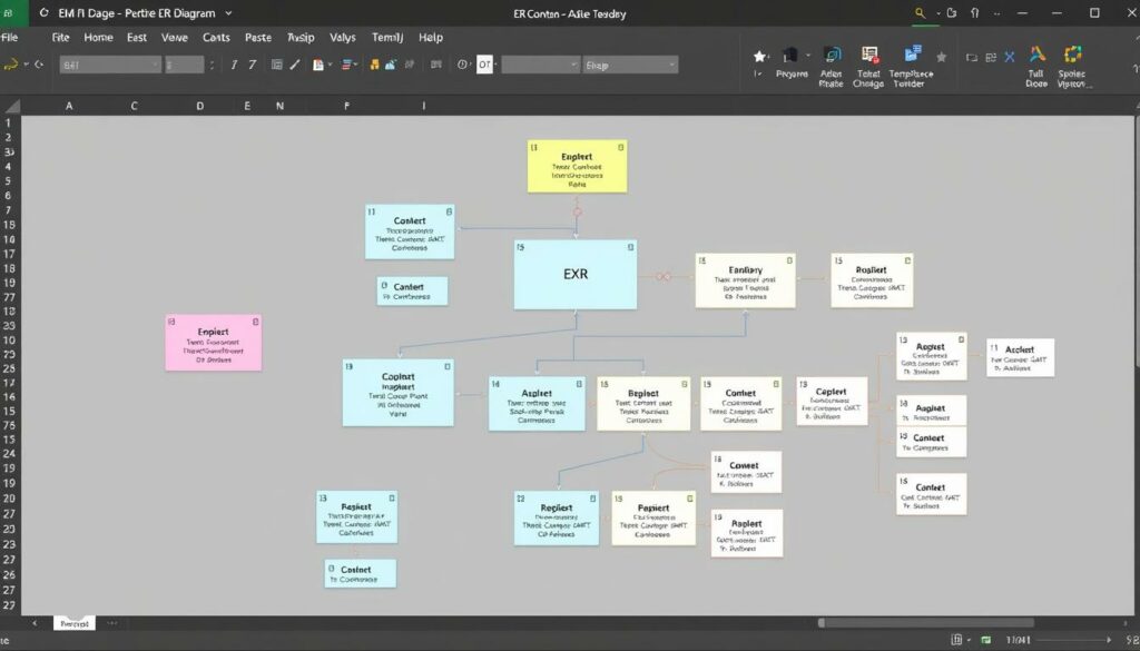 ER Diagramm Excel Vorlage hier kostenlos downloaden