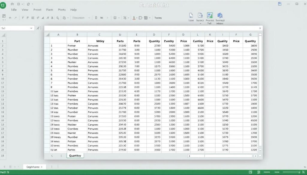 Ersatzteilliste Excel Vorlage hier kostenlos downloaden