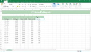 FTE Berechnung Excel Vorlage hier kostenlos downloaden